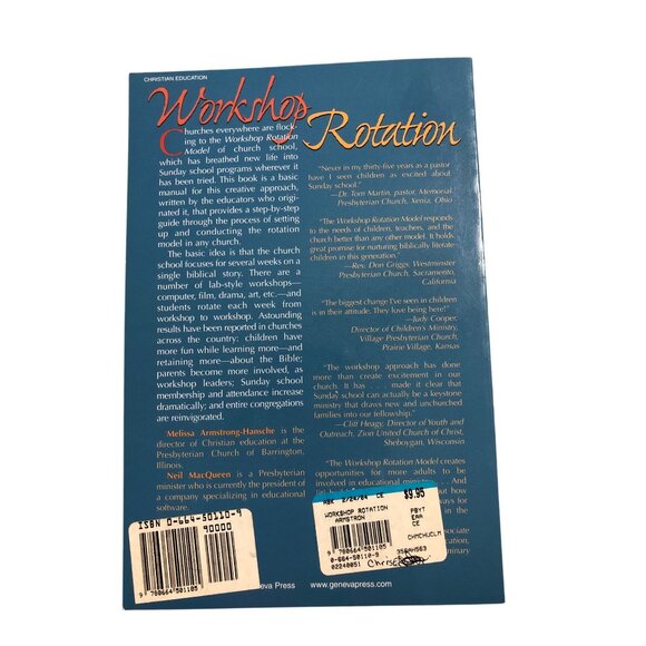 Workshop Rotation A New Model for Sunday School Melissa Armstrong Hansche MacQue - Picture 2 of 12